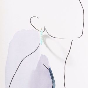 Anthropologie Jewelry - Anthropologie earrings Cleo Beaded Hoop Earrings Anthropologie Jewelry - Anthropologie earrings Cleo Beaded Hoop Earrings
